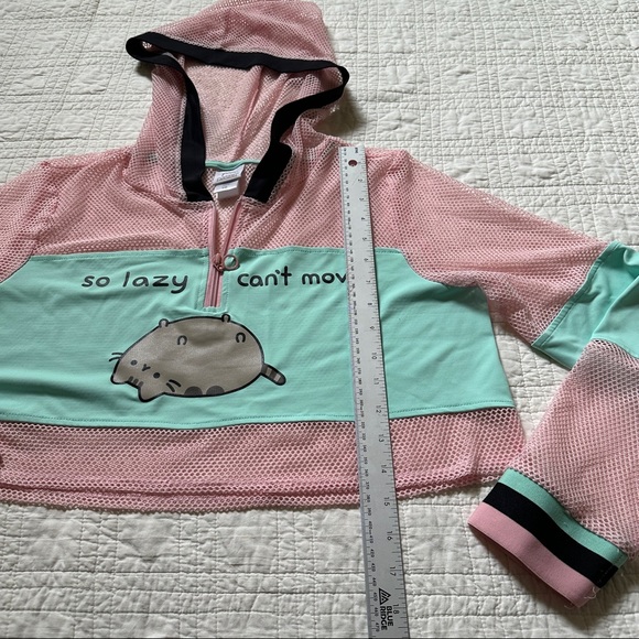 Pusheen Pastel Crop Top Mesh Large - Picture 3 of 8